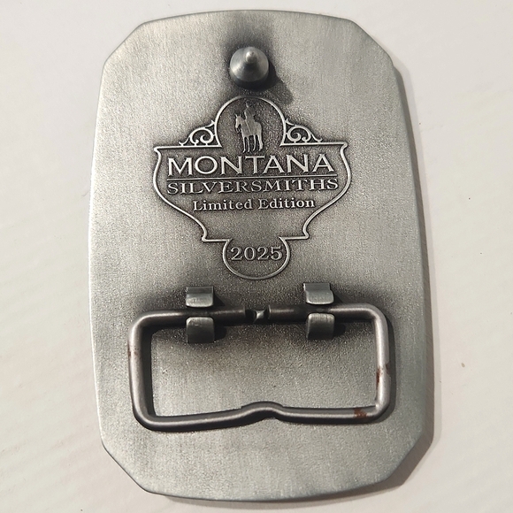 NEW Pendleton Whisky Montana Silversmiths 2025 "Let'er Buck" Belt Buckle - Picture 4 of 9